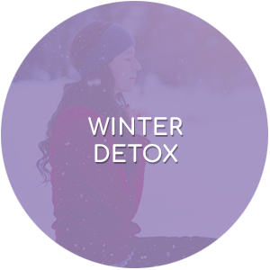 winter detox purple badge icon